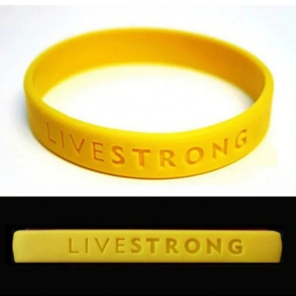 Nike, Live Strong Silicone Bracelet Wristband, Lot of 10 pieces. - Picture 1 of 5